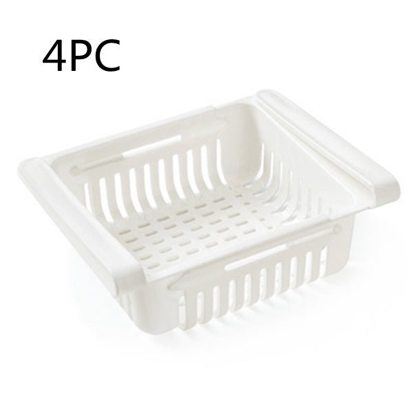 Refrigerator Storage Basket Stretchable Multifunction Kitchen Refrigerator Storage Box - Asmota