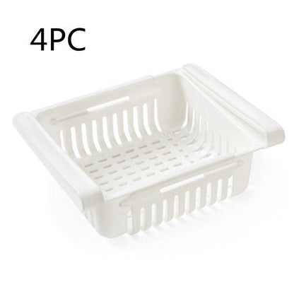 Refrigerator Storage Basket Stretchable Multifunction Kitchen Refrigerator Storage Box - Asmota