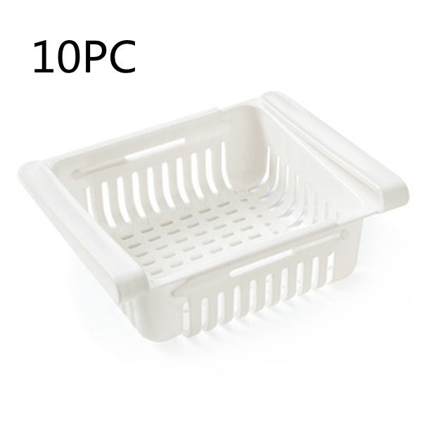 Refrigerator Storage Basket Stretchable Multifunction Kitchen Refrigerator Storage Box - Asmota