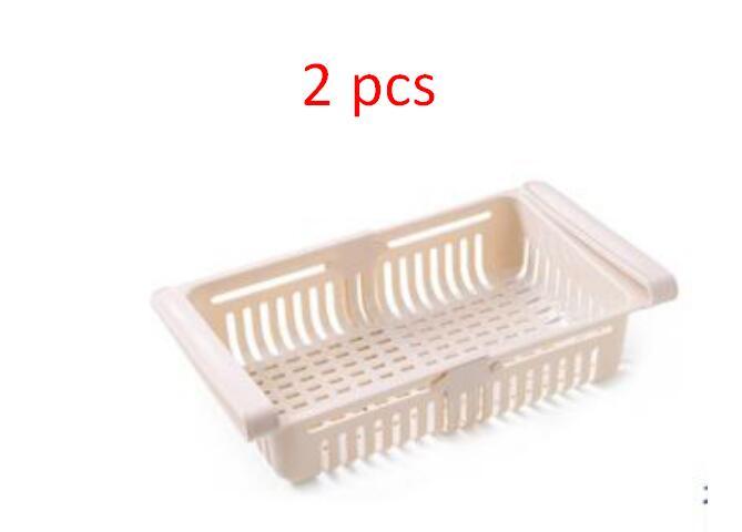 Refrigerator Storage Basket Stretchable Multifunction Kitchen Refrigerator Storage Box - Asmota