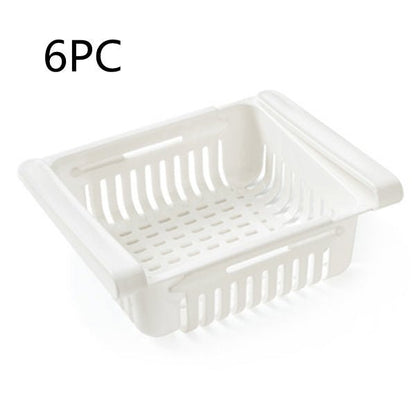 Refrigerator Storage Basket Stretchable Multifunction Kitchen Refrigerator Storage Box - Asmota