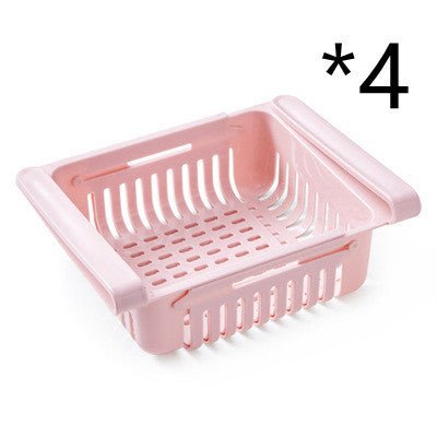 Refrigerator Storage Basket Stretchable Multifunction Kitchen Refrigerator Storage Box - Asmota