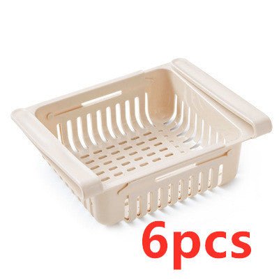 Refrigerator Storage Basket Stretchable Multifunction Kitchen Refrigerator Storage Box - Asmota