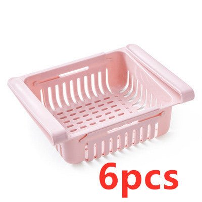 Refrigerator Storage Basket Stretchable Multifunction Kitchen Refrigerator Storage Box - Asmota