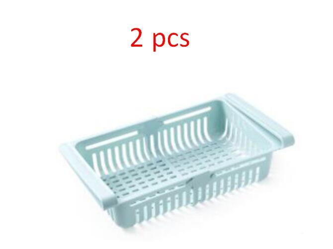 Refrigerator Storage Basket Stretchable Multifunction Kitchen Refrigerator Storage Box - Asmota