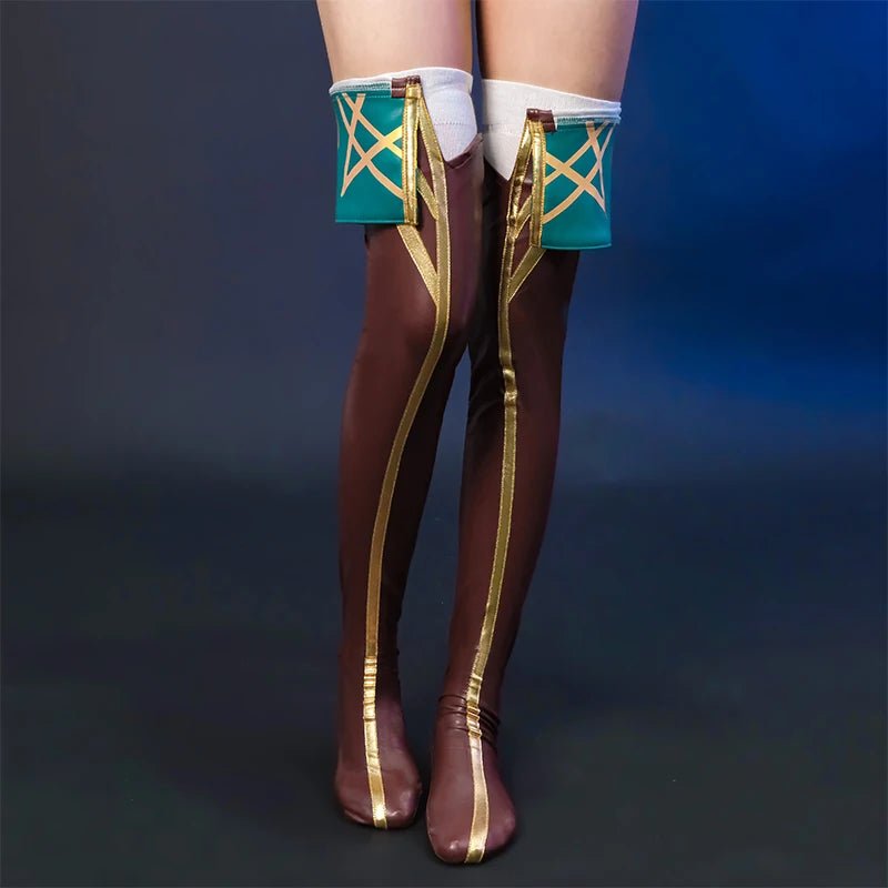 ROLECOS LOL Aurora Cosplay Costume Game LOL Champion The Witch Between Worlds Aurora Halloween Women Suit with Hat Champion Skin - Asmota