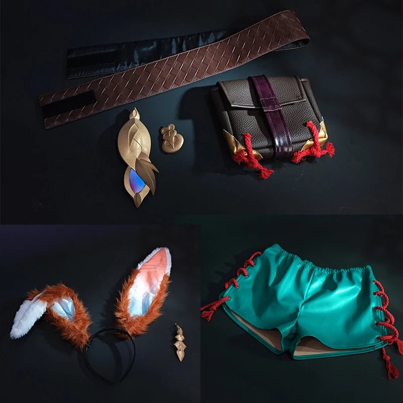 ROLECOS LOL Aurora Cosplay Costume Game LOL Champion The Witch Between Worlds Aurora Halloween Women Suit with Hat Champion Skin - Asmota