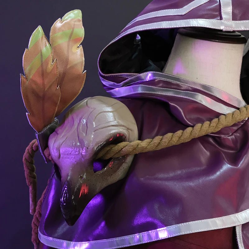 ROLECOS LOL The Rebel Xayah Cosplay Costume Game LOL Xayah New Champion Outfit Halloween Women Suit with Cloak - Asmota
