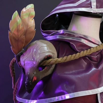 ROLECOS LOL The Rebel Xayah Cosplay Costume Game LOL Xayah New Champion Outfit Halloween Women Suit with Cloak - Asmota