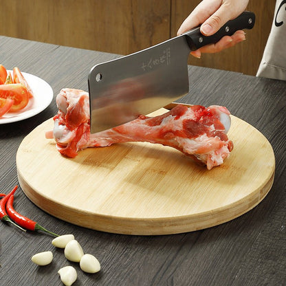 Round Cutting Board Household Thick Solid Wood Bamboo Cutting Board Kitchen Fruit Cutting Board Small Cutting Board Cutting Board Cutting Board - Asmota