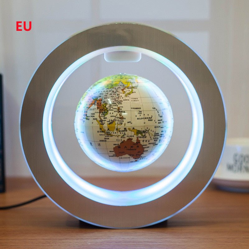 Round LED World Map Floating Globe Magnetic Levitation Light Anti Gravity Magic - Asmota
