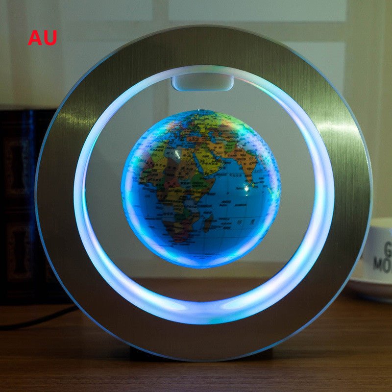 Round LED World Map Floating Globe Magnetic Levitation Light Anti Gravity Magic - Asmota