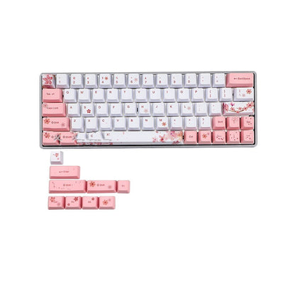 Sakura Keycap Key OEM Height Five - sided Sublimation Keycap - Asmota
