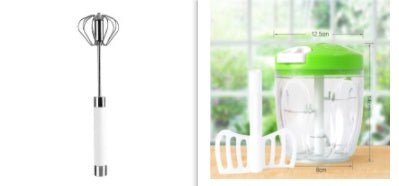 Semi - automatic Stainless Steel Egg Beater Whisk Hand Pressure Rotating Manual Mixer Egg Tools Cream Stirrer Kitchen Accessories - Asmota