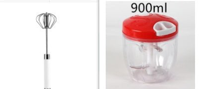 Semi - automatic Stainless Steel Egg Beater Whisk Hand Pressure Rotating Manual Mixer Egg Tools Cream Stirrer Kitchen Accessories - Asmota