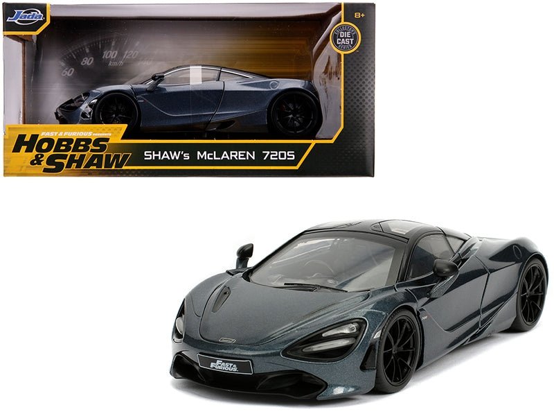 Shaw's McLaren 720S RHD (Right Hand Drive) Metallic Gray "Fast & Furious Presents: Hobbs & Shaw" (2019) Movie 1/24 Diecast Model Car by Jada - Asmota