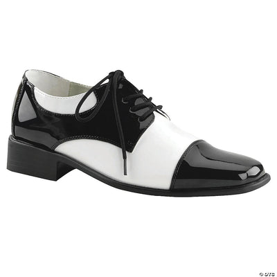 Shoe oxford bk and wt men sm