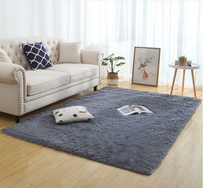Silky Fluffy Carpet Modern Home Decor Long Plush Shaggy Rug - Asmota