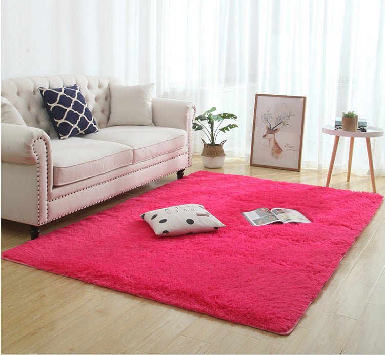 Silky Fluffy Carpet Modern Home Decor Long Plush Shaggy Rug - Asmota