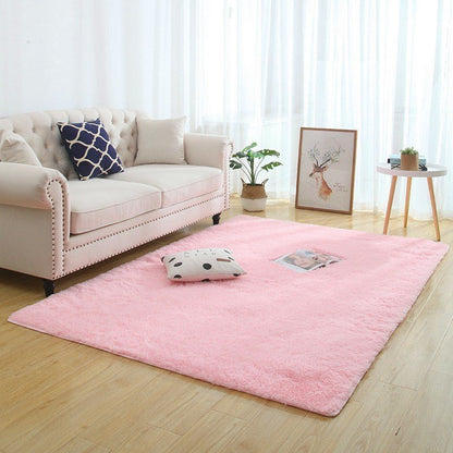 Silky Fluffy Carpet Modern Home Decor Long Plush Shaggy Rug - Asmota