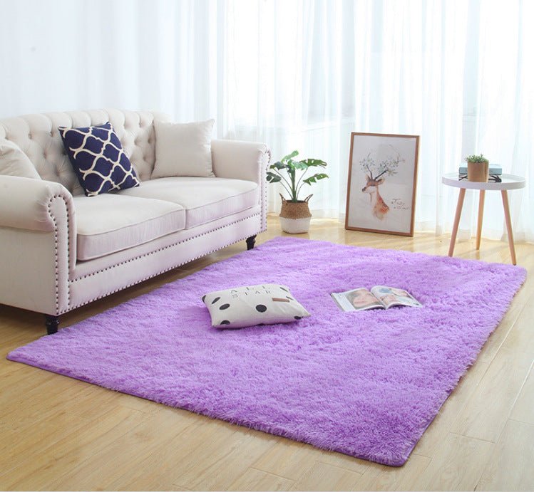 Silky Fluffy Carpet Modern Home Decor Long Plush Shaggy Rug - Asmota