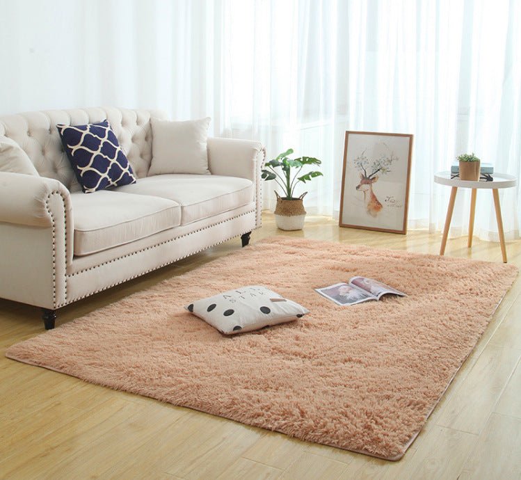 Silky Fluffy Carpet Modern Home Decor Long Plush Shaggy Rug - Asmota