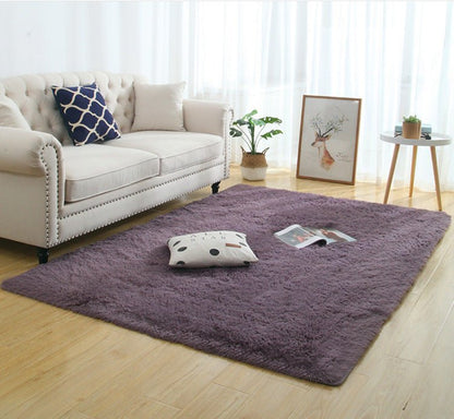 Silky Fluffy Carpet Modern Home Decor Long Plush Shaggy Rug - Asmota