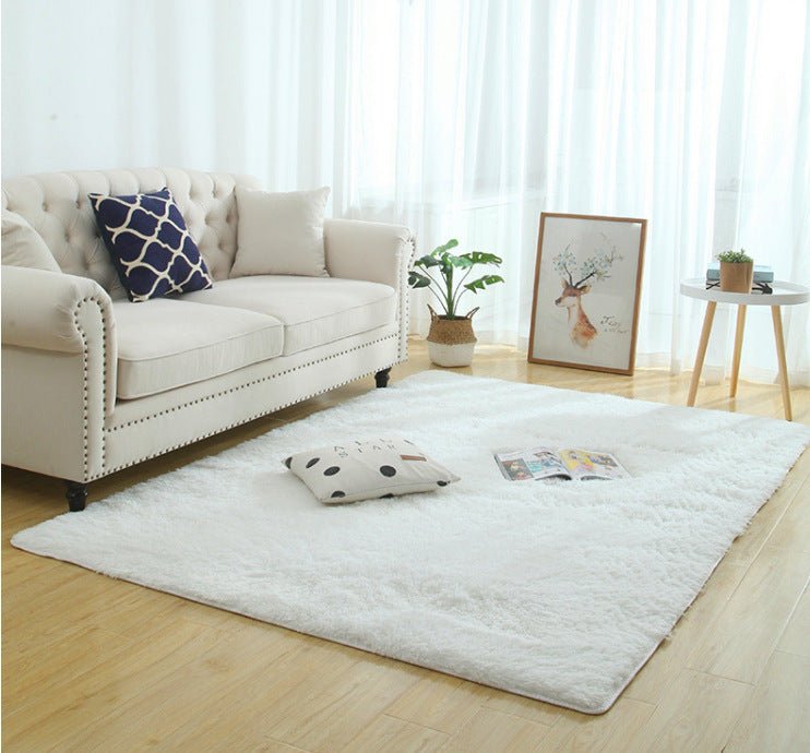 Silky Fluffy Carpet Modern Home Decor Long Plush Shaggy Rug - Asmota