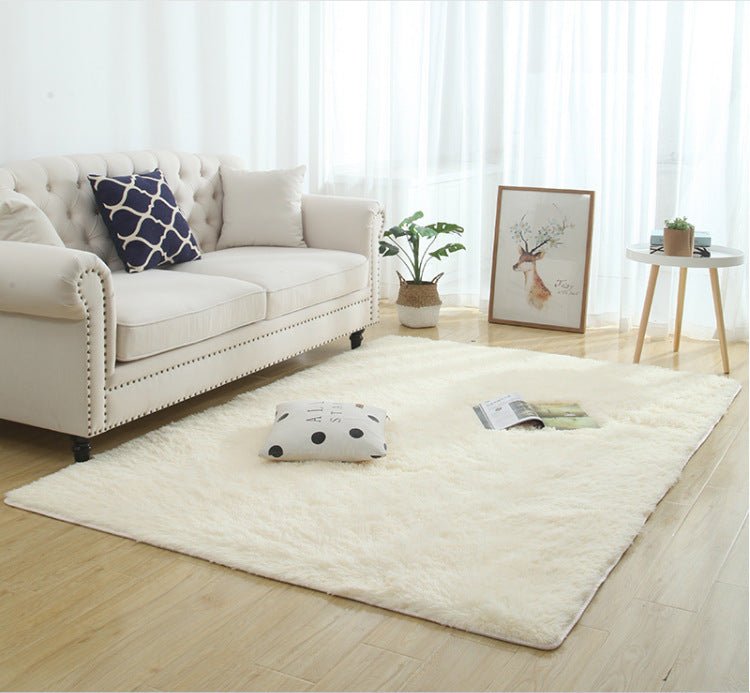 Silky Fluffy Carpet Modern Home Decor Long Plush Shaggy Rug - Asmota