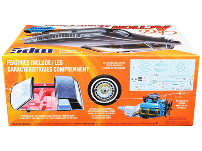 Skill 2 Model Kit 1980 Chevrolet Monte Carlo "Class Action" with Motorcycle and Trailer (Skill 2) 1/25 Scale Model Car by MPC - Asmota