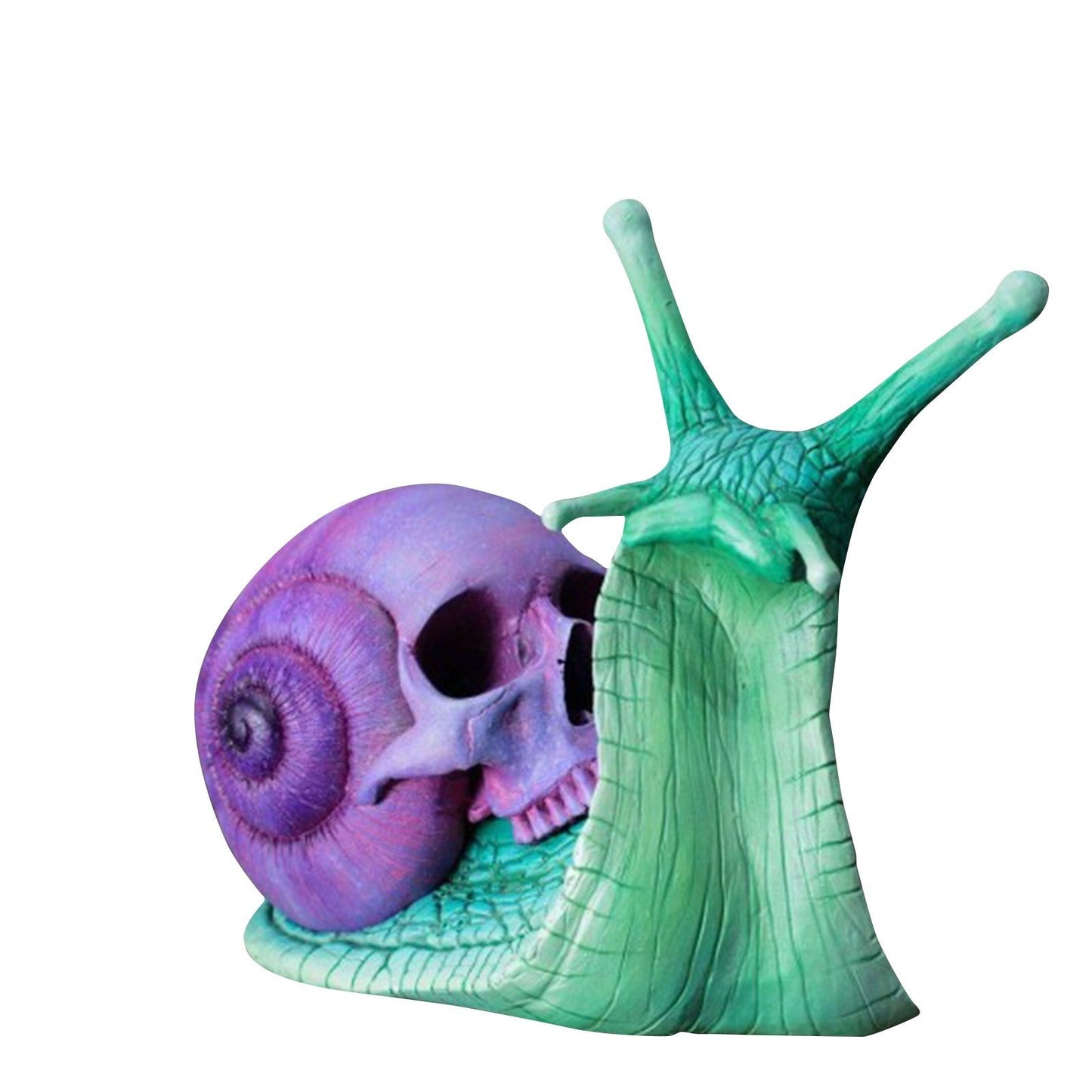 Snail Skull Sculpture Gothic Decoration Snail Statue Patio Snail Figurine Crafts Home Decoration Accessories Kawaii Room Decor - Asmota