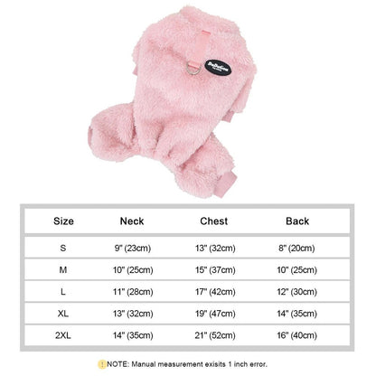 Soft Coral Fleece Pet Clothes Warm Dog Vest Coat Cute Puppy Sweater Cat Apparel For Chihuahua Yorkie Terrier Shih Tzu Pet Outfit - Asmota