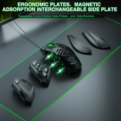 SOLAKAKA SM809 Wired Gaming Mouse 16 Side Buttons 22800 DPI Programmable Macro MMO Mouse Gamer PAW3311 Honeycomb Ergonomic RGB - Asmota