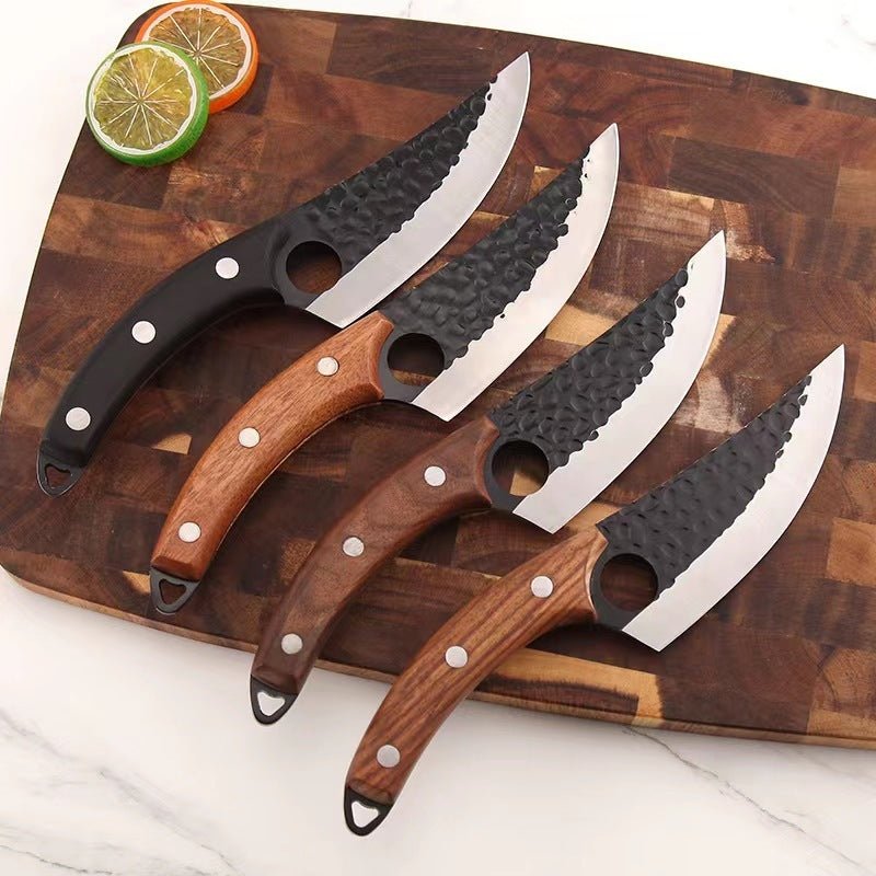 Stainless Steel Hand Hammered Tone Boning Knife Household Kitchen - Asmota