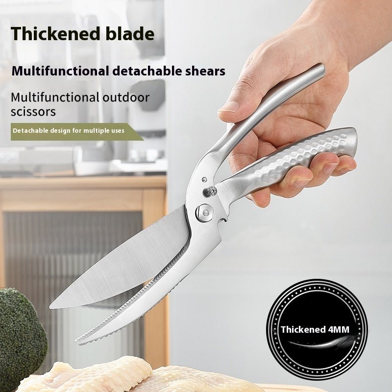 Stainless Steel Kitchen Scissors Shear Dual - purpose Strong - Asmota