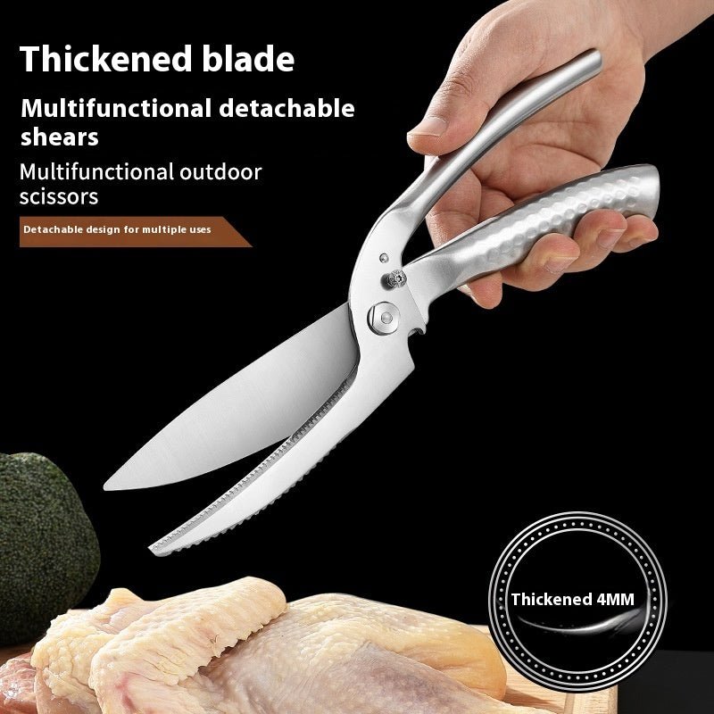 Stainless Steel Kitchen Scissors Shear Dual - purpose Strong - Asmota