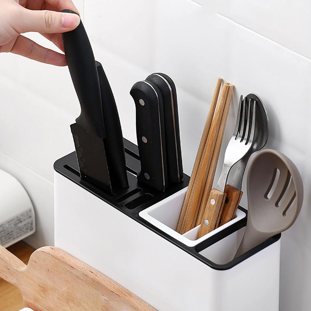 Tableware Storage Holders Kitchen Knife Plastic Storages Racks For Kitchen Convenience Cabinet Kitchen Gadgets - Asmota