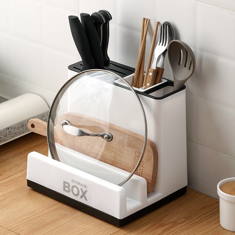 Tableware Storage Holders Kitchen Knife Plastic Storages Racks For Kitchen Convenience Cabinet Kitchen Gadgets - Asmota