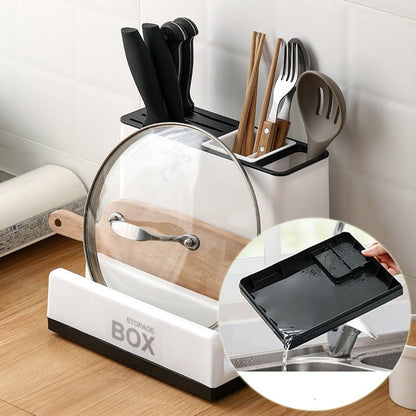 Tableware Storage Holders Kitchen Knife Plastic Storages Racks For Kitchen Convenience Cabinet Kitchen Gadgets - Asmota
