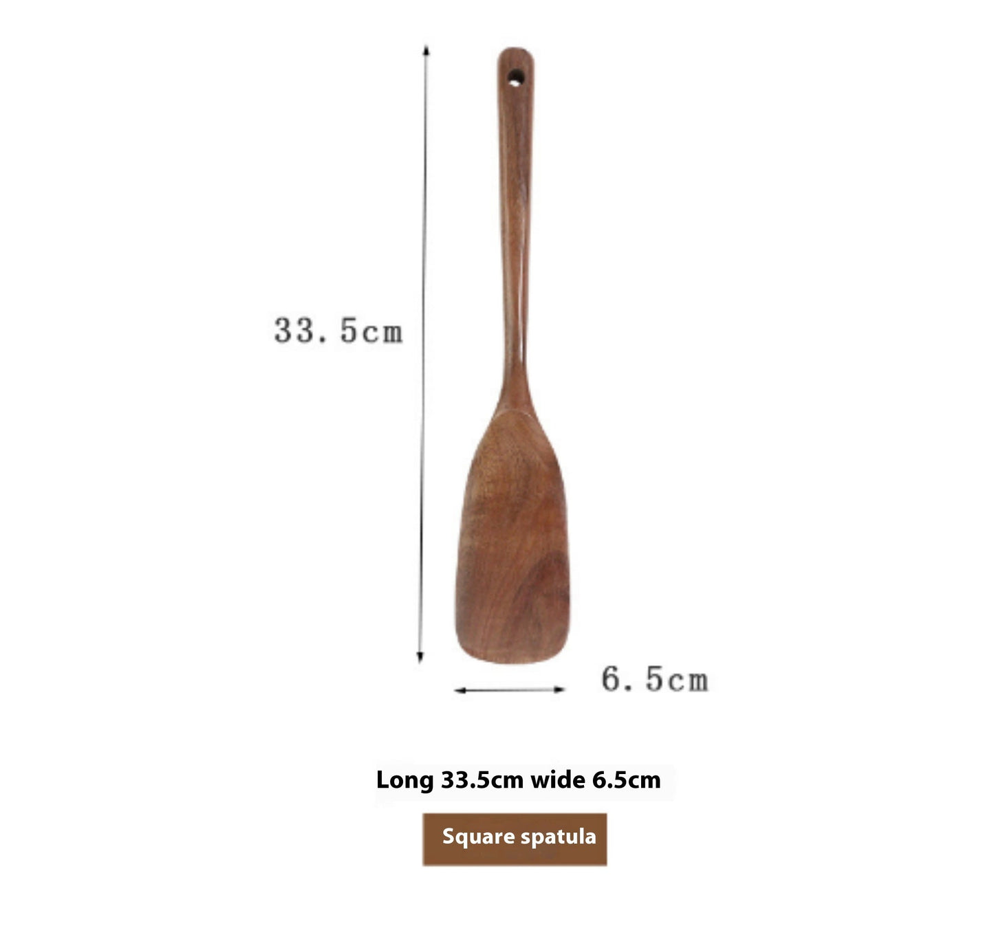Thailand Teak Natural Wood Tableware Spoon Ladle Turner Long Rice Colander Soup Skimmer Cooking Spoons Scoop Kitchen Tool Set - Asmota