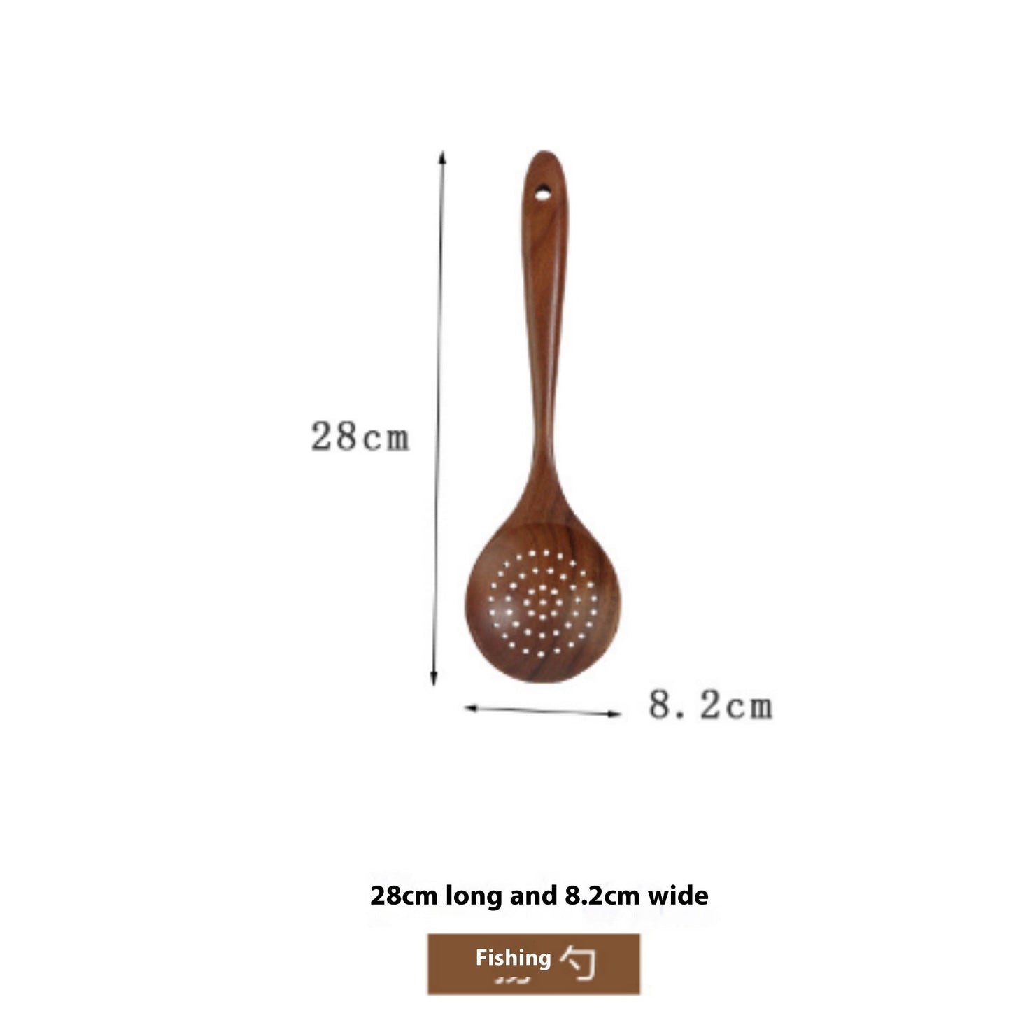 Thailand Teak Natural Wood Tableware Spoon Ladle Turner Long Rice Colander Soup Skimmer Cooking Spoons Scoop Kitchen Tool Set - Asmota