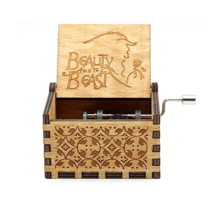 Theme Music Box Wooden Hand Cranked Queen Jurassic Park Neverland Casket caja musical Valentine's Day Birthday Holiday Gifts - Asmota