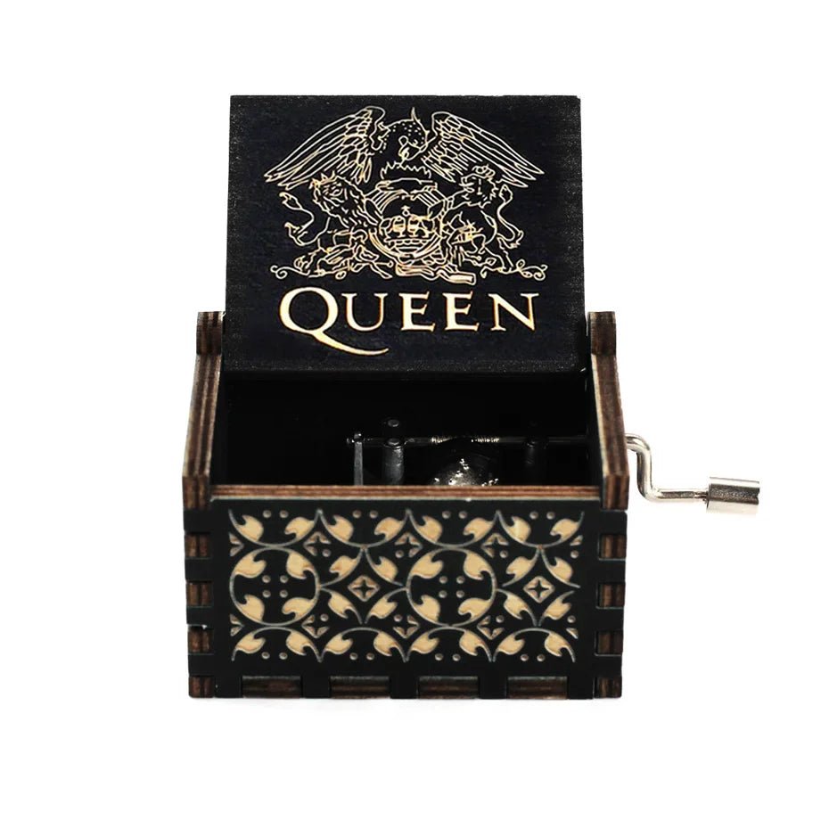 Theme Music Box Wooden Hand Cranked Queen Jurassic Park Neverland Casket caja musical Valentine's Day Birthday Holiday Gifts - Asmota