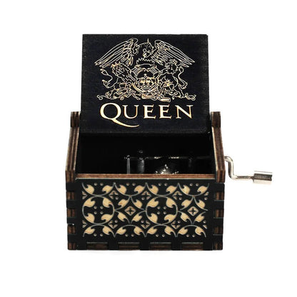 Theme Music Box Wooden Hand Cranked Queen Jurassic Park Neverland Casket caja musical Valentine's Day Birthday Holiday Gifts - Asmota