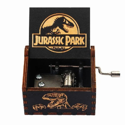 Theme Music Box Wooden Hand Cranked Queen Jurassic Park Neverland Casket caja musical Valentine's Day Birthday Holiday Gifts - Asmota