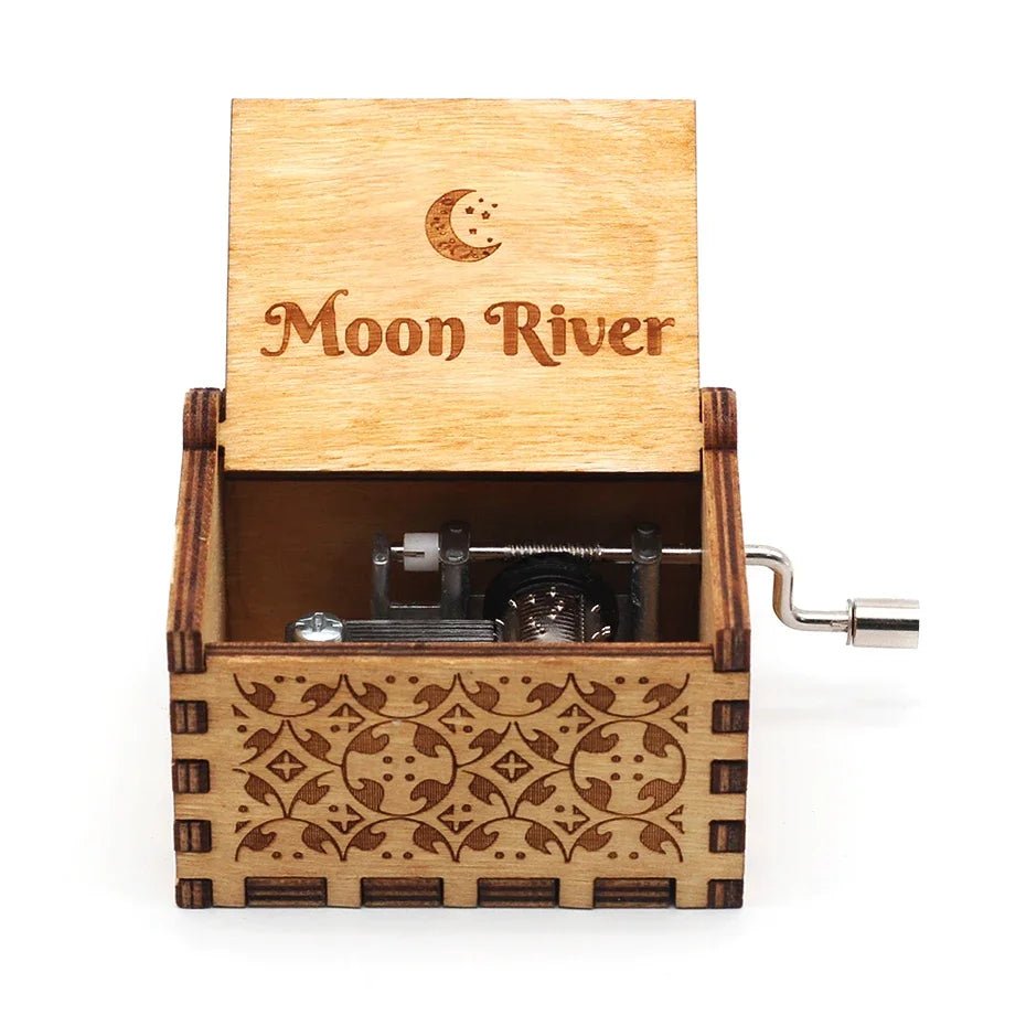 Theme Music Box Wooden Hand Cranked Queen Jurassic Park Neverland Casket caja musical Valentine's Day Birthday Holiday Gifts - Asmota