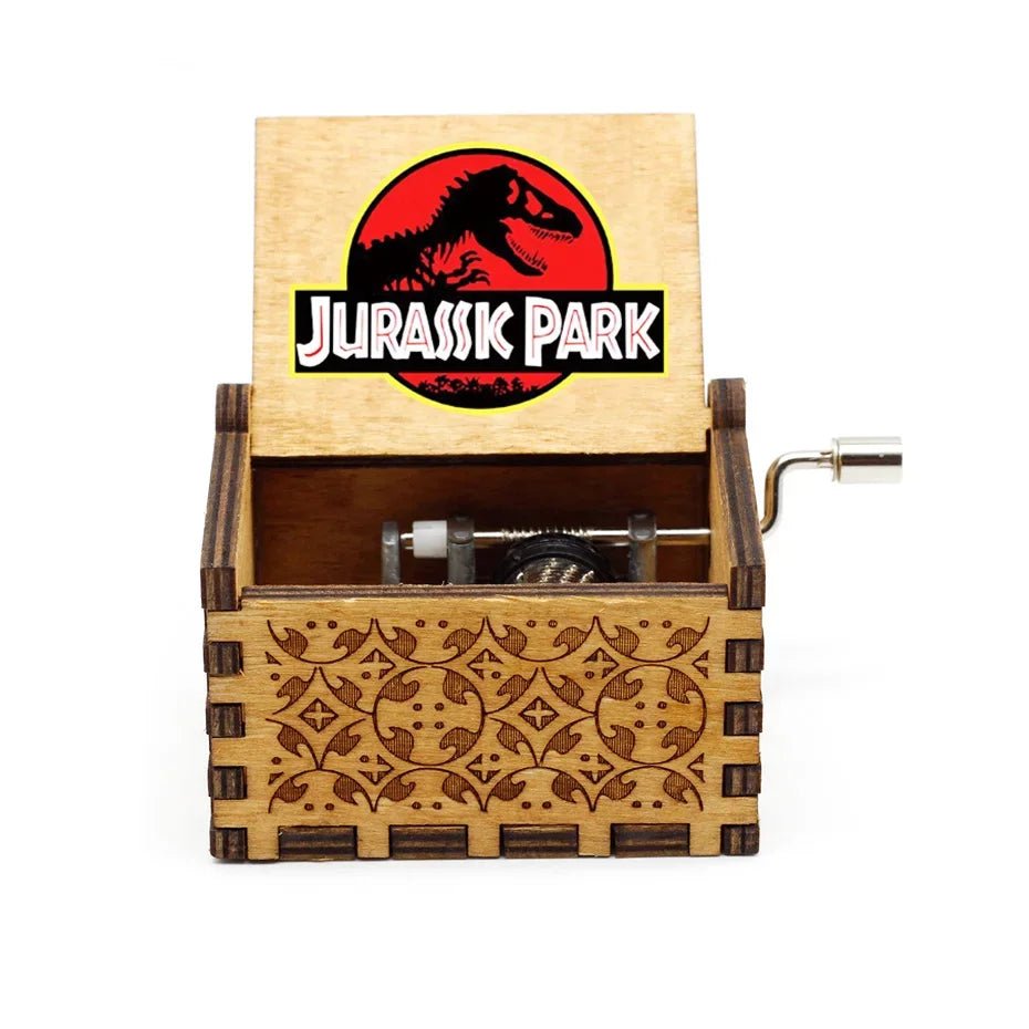 Theme Music Box Wooden Hand Cranked Queen Jurassic Park Neverland Casket caja musical Valentine's Day Birthday Holiday Gifts - Asmota