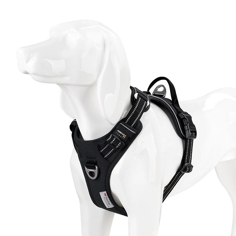 TRUE LOVE Pet Harness No Pull Nylon Reflective Dog Harness Adjustable Comfortable Control Step - in Brilliant Truelove TLH5654 - Asmota