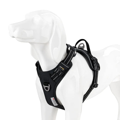 TRUE LOVE Pet Harness No Pull Nylon Reflective Dog Harness Adjustable Comfortable Control Step - in Brilliant Truelove TLH5654 - Asmota