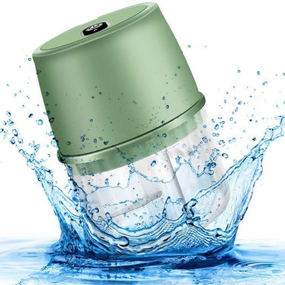 USB Rechargeable Electric Garlic Press Portable Wireless Food Chopper Mini Complementary Food Mixer Kitchen Gadgets - Asmota